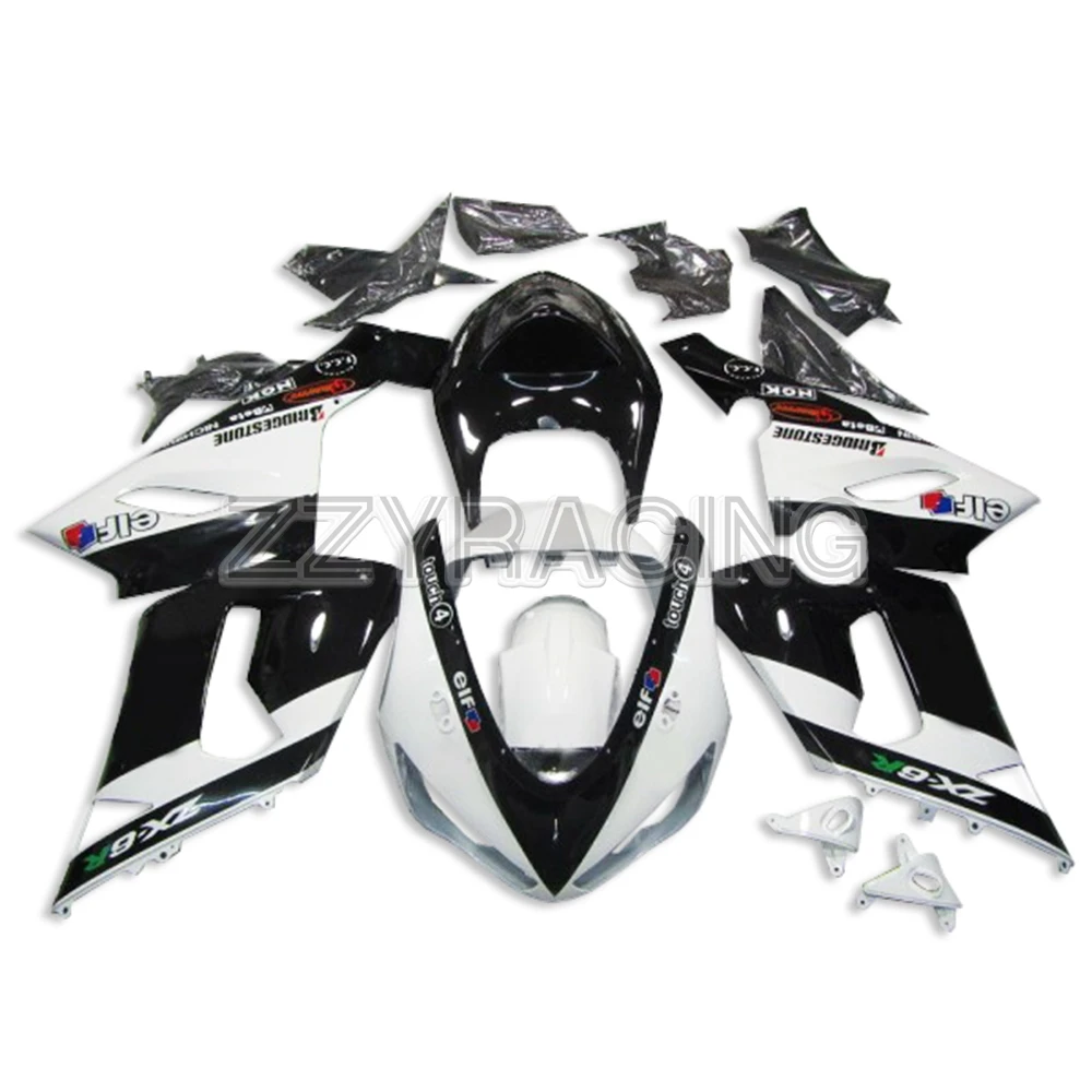 Injection Fairings Kits for Kawasaki ZX6R 2005 2006 Year ZX-6R 05 06 Complete Motorcycle Body Kit Cowlings White Black New Cover
Injection Fairings Kits for Kawasaki ZX6R 2005 2006 Year ZX-6R 05 06 Complete Motorcycle Body Kit Cowlings White Black New Cover