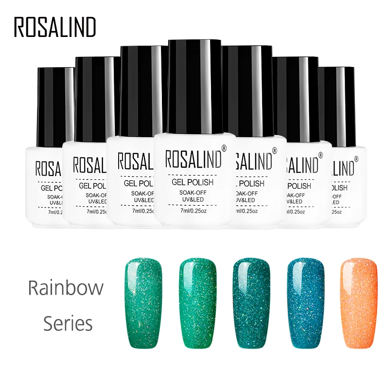 ROSALIND Gel 1S 7ML Rainbow Series Nail Gel Polish R01-R29 Top Base Coat Needed Nail Art Lacquer UV LED Glitter Gel Varnish
ROSALIND Gel 1S 7ML Rainbow Series Nail Gel Polish R01-R29 Top Base Coat Needed Nail Art Lacquer UV LED Glitter Gel Varnish