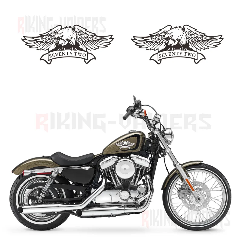 Custom Eagle Logo Stickers Fuel Tank Decals Vinyl Sticker For Harley Sportster XL1200V Seventy Two
Custom Eagle Logo Stickers Fuel Tank Decals Vinyl Sticker For Harley Sportster XL1200V Seventy Two
