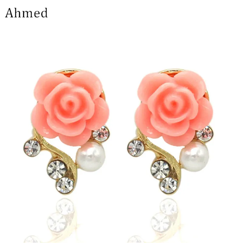 Ahmed Jewelry New Brand Design Alloy Rose Pearl Stud Earrings For Women 2018 New Accessories Wholesale
Ahmed Jewelry New Brand Design Alloy Rose Pearl Stud Earrings For Women 2018 New Accessories Wholesale