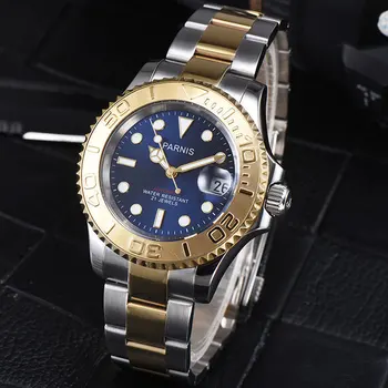 41mm Parnis Blue dial Stainless Steel Case Sapphire glass Luminous Hands Luxury 21 jewels miyota Automatic movement Mens Watch
41mm Parnis Blue dial Stainless Steel Case Sapphire glass Luminous Hands Luxury 21 jewels miyota Automatic movement Mens Watch