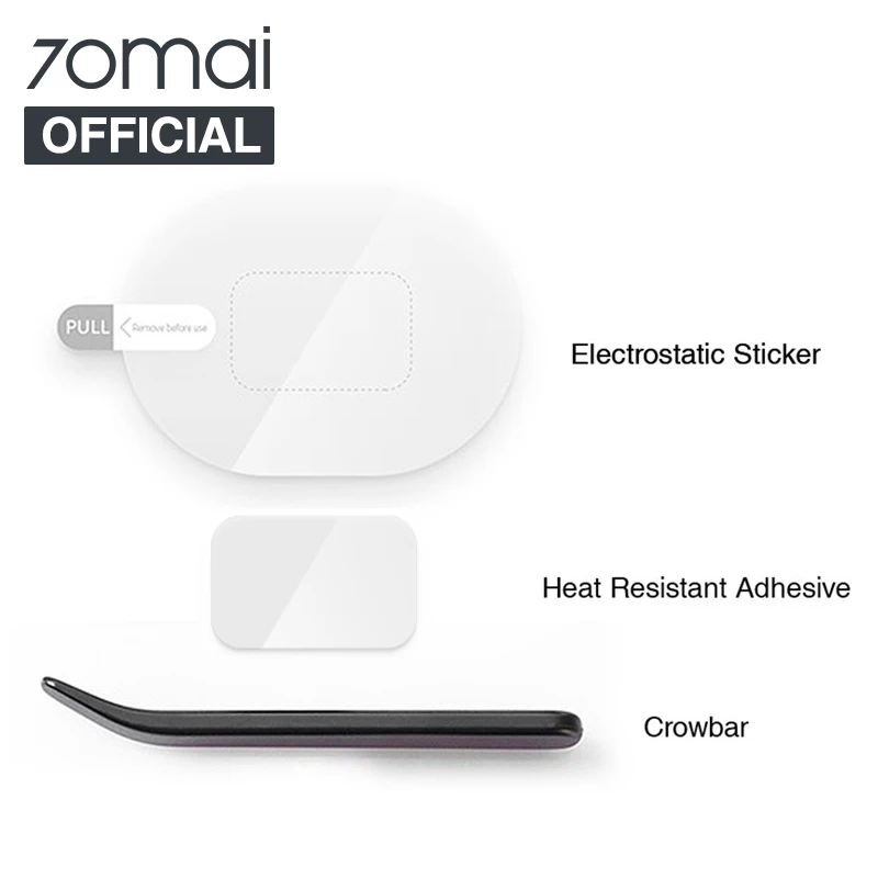 Tools pack for 70mai and 70mai Pro Electrostatic Sticker for Dash Cam Heat Resistant Adhesive Crowbar Please order with attation
Tools pack for 70mai and 70mai Pro Electrostatic Sticker for Dash Cam Heat Resistant Adhesive Crowbar Please order with attation