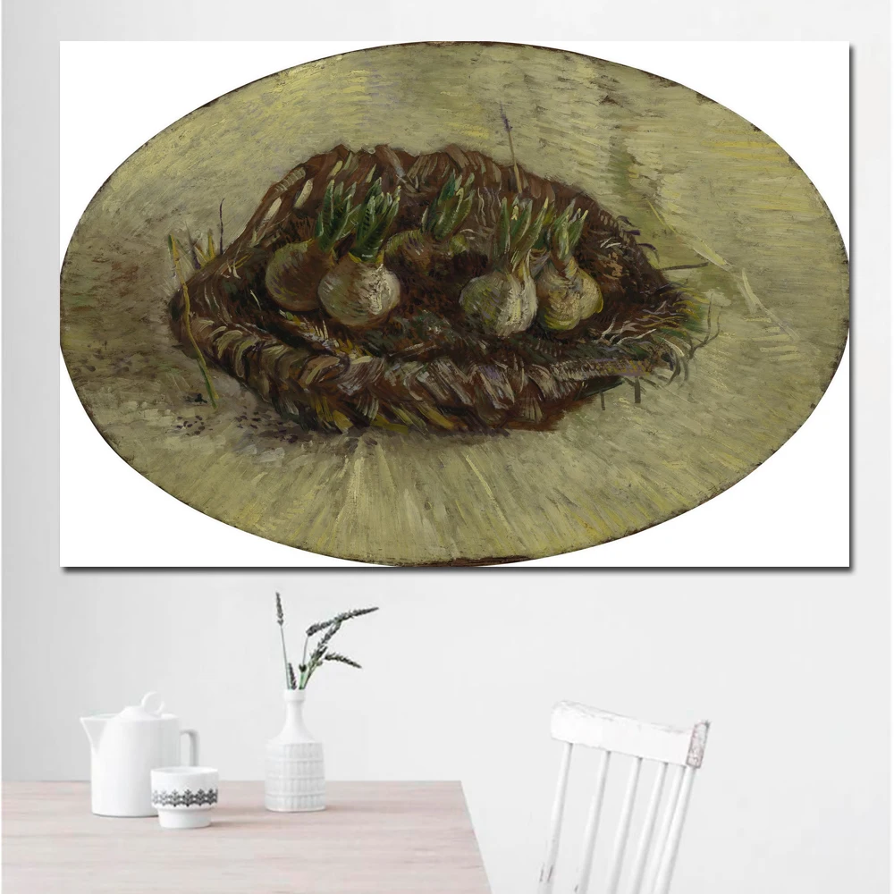Basket of Hyacinth Bulbs-70x105