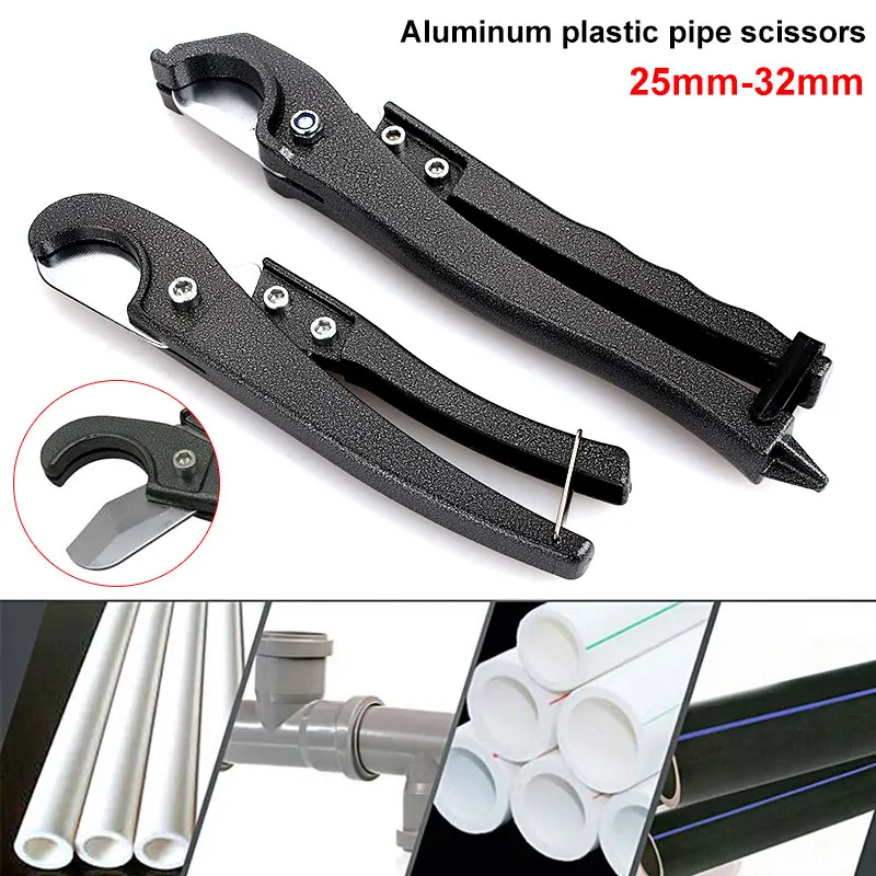 Pipe Cutter Scissors Black Metal Material Cutting Multi Functional Pliers Fast Cut Ratcheting Durable Practical
Pipe Cutter Scissors Black Metal Material Cutting Multi Functional Pliers Fast Cut Ratcheting Durable Practical
