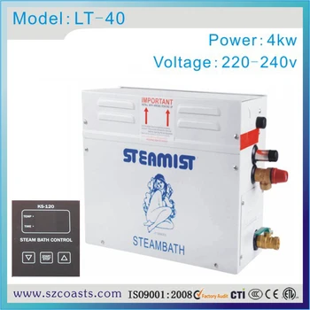 Free shipping Steamist 4kw 220-240v steam generator with water -proof control panel 
Free shipping Steamist 4kw 220-240v steam generator with water -proof control panel