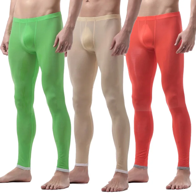 New Men Long Johns Warm Pants Thin Section Nylon Transparent Sexy Gay Underwear Men Tight Legging Long Johns Size XL
New Men Long Johns Warm Pants Thin Section Nylon Transparent Sexy Gay Underwear Men Tight Legging Long Johns Size XL