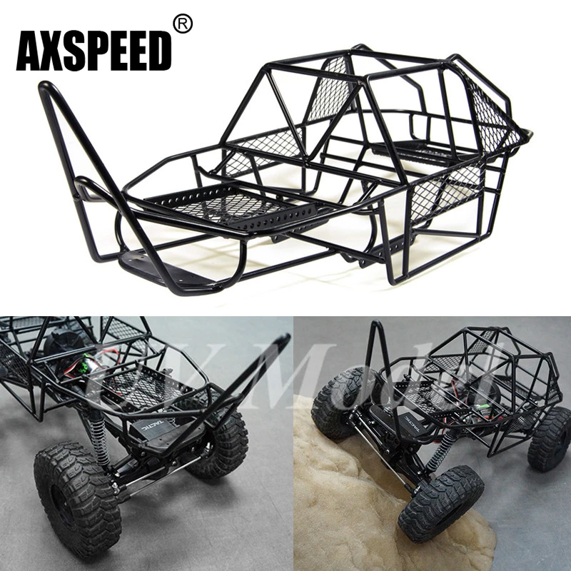 Scale Xtra Speed V Steel Roll Cage Frame Body Black Chassis for Axial SCX10 1/10 RC Rock Car Crawler Climbing Truck Parts
Scale Xtra Speed V Steel Roll Cage Frame Body Black Chassis for Axial SCX10 1/10 RC Rock Car Crawler Climbing Truck Parts