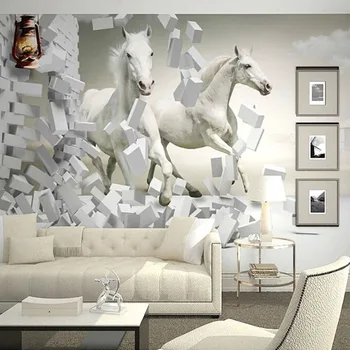 Home Improvement Custom 3D Wall Murals Wallpaper White Horse Living Room Sofa TV Backdrop Photo Wallpaper For Walls 3D Roll
Home Improvement Custom 3D Wall Murals Wallpaper White Horse Living Room Sofa TV Backdrop Photo Wallpaper For Walls 3D Roll
