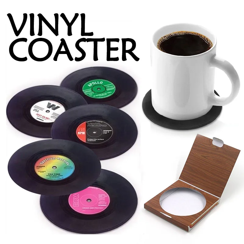 6 Pcs/set Home Table Cup Mat Creative Decor Coffee Drink Placemat Spinning Retro Vinyl CD Record Drinks Coasters 301-0460
6 Pcs/set Home Table Cup Mat Creative Decor Coffee Drink Placemat Spinning Retro Vinyl CD Record Drinks Coasters 301-0460