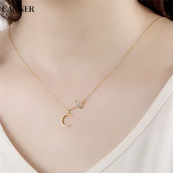 Canner Gold Chain Moon Necklace & Pendant 925 Sterling Silver Planet Crystal Ball Necklace For Women Girl Jewelry Gift 2019
Canner Gold Chain Moon Necklace & Pendant 925 Sterling Silver Planet Crystal Ball Necklace For Women Girl Jewelry Gift 2019