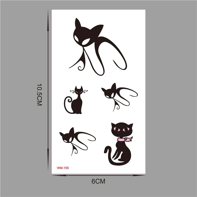 Waterproof Temporary Tatoo Sticker Fake Tattoo Flash Tatto Glitter Tattoos Woman Men Kids Face Stickers Henna Tato Cat WM155
Waterproof Temporary Tatoo Sticker Fake Tattoo Flash Tatto Glitter Tattoos Woman Men Kids Face Stickers Henna Tato Cat WM155
