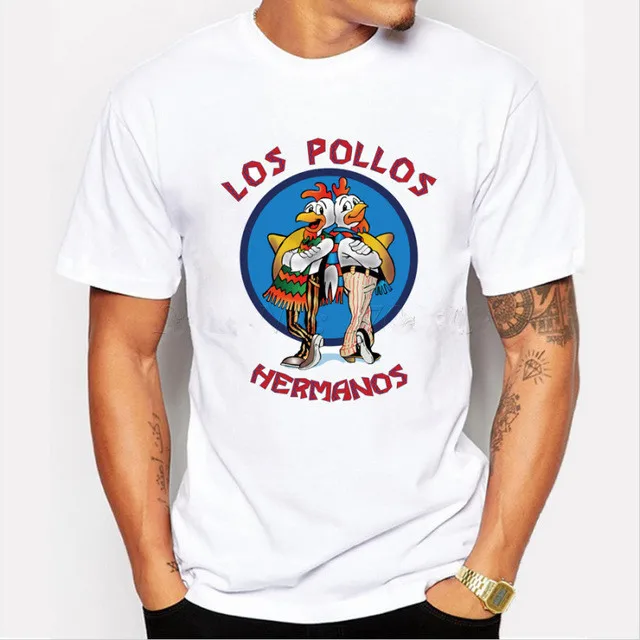 Moda uomo Breaking Bad Camicia 2015 LOS POLLOS Hermanos T Shirt Pollo Brothers Short Sleeve Tee Hipster Vendita Calda top
Moda uomo Breaking Bad Camicia 2015 LOS POLLOS Hermanos T Shirt Pollo Brothers Short Sleeve Tee Hipster Vendita Calda top