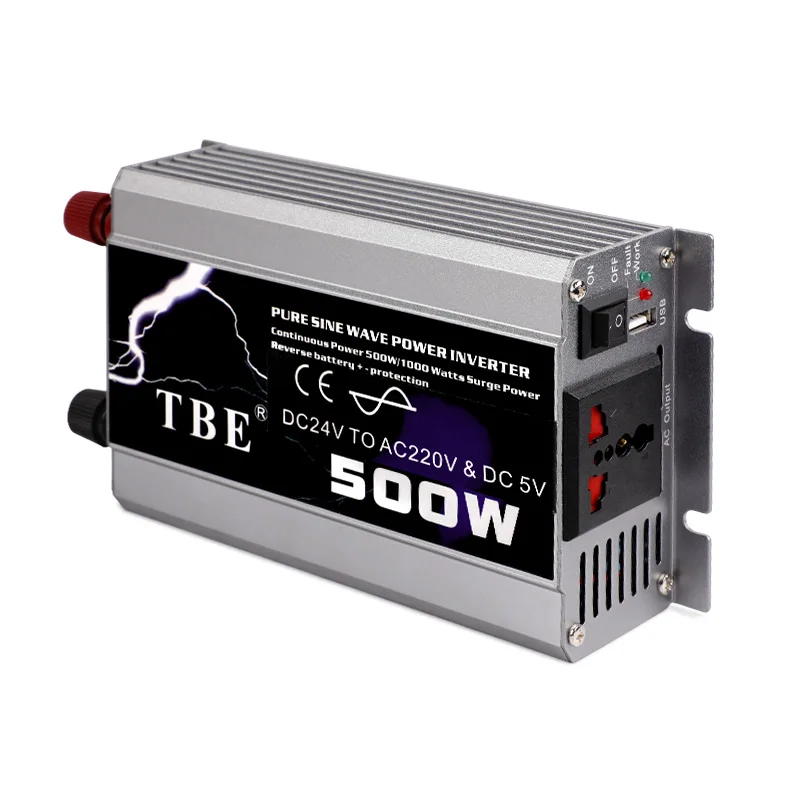 Power Inverter 12V 220V Car inverter 24V 220V 500W Pure Sine Wave Power Inverter 12V 220V 1000 Watt Peak 50Hz Car Power Tools
Power Inverter 12V 220V Car inverter 24V 220V 500W Pure Sine Wave Power Inverter 12V 220V 1000 Watt Peak 50Hz Car Power Tools