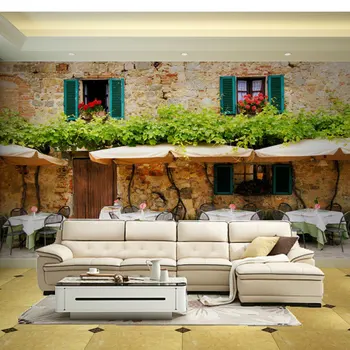 Home Decor Thicken Self Adhesive Vinyl / Silk Wall Papers 3D Street Window Photo Wall Mural Cafe Restaurant Background Wallpaper
Home Decor Thicken Self Adhesive Vinyl / Silk Wall Papers 3D Street Window Photo Wall Mural Cafe Restaurant Background Wallpaper