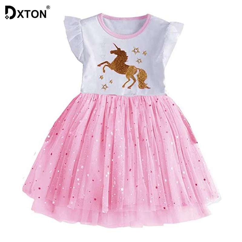 DXTON Kids Dresses For Girls Flare Sleeve Girls Princess Dress Summer Cotton Children Costumes Unicorn Dress Baby Girls Clothes
DXTON Kids Dresses For Girls Flare Sleeve Girls Princess Dress Summer Cotton Children Costumes Unicorn Dress Baby Girls Clothes