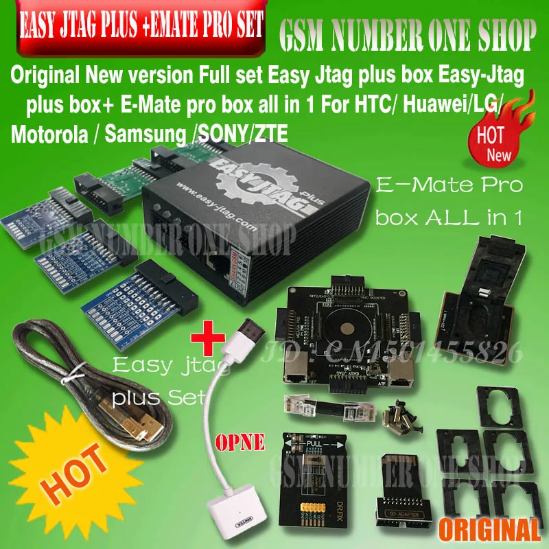 New version Full set Easy Jtag plus box Easy-Jtag plus box+ EMATE PRO EMMC socket For HTC/ Huawei/LG/ Motorola /Samsung /SONY
New version Full set Easy Jtag plus box Easy-Jtag plus box+ EMATE PRO EMMC socket For HTC/ Huawei/LG/ Motorola /Samsung /SONY