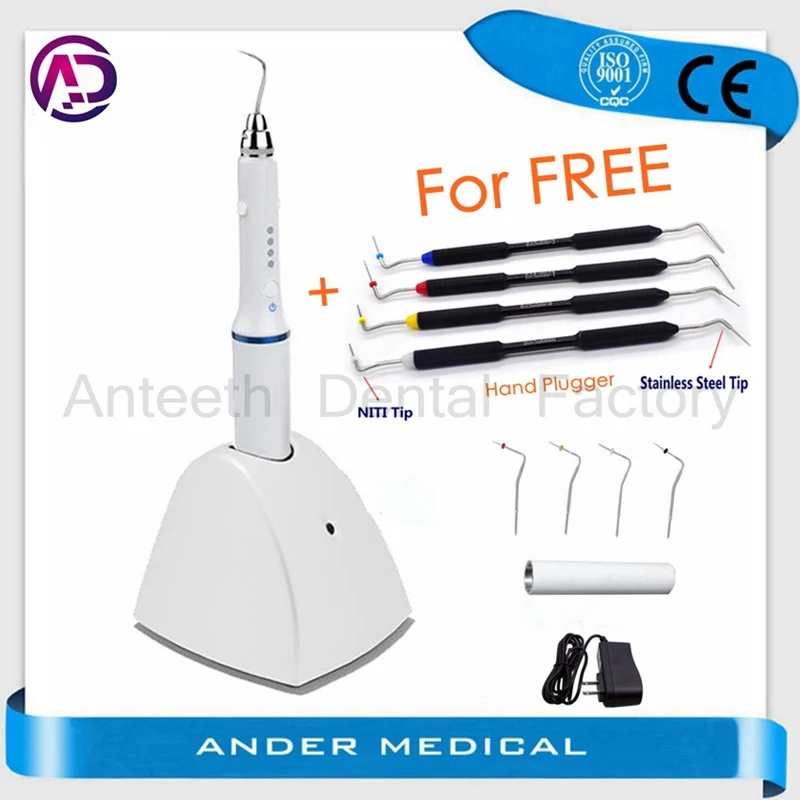 Dental Hot Melt Filling Cordless Teether Percha Obturation System and Endodontic Hand Plugger Tip Endo Vertical Pressurizer
Dental Hot Melt Filling Cordless Teether Percha Obturation System and Endodontic Hand Plugger Tip Endo Vertical Pressurizer