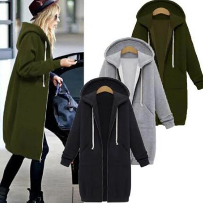 2019 New Hoodies Dress Oversize Cacual Zipper Up Autumn Women Long Sweatshirt Plus Size With Big Pockets For Women Winter Coat
2019 New Hoodies Dress Oversize Cacual Zipper Up Autumn Women Long Sweatshirt Plus Size With Big Pockets For Women Winter Coat