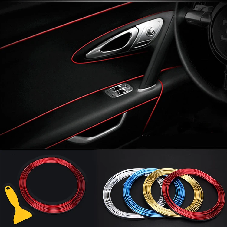 5M Interior Decoration line Strips Moulding Trim Dashboard Door Edge Universal For Car stickers Auto Accessories In Car-styling
5M Interior Decoration line Strips Moulding Trim Dashboard Door Edge Universal For Car stickers Auto Accessories In Car-styling