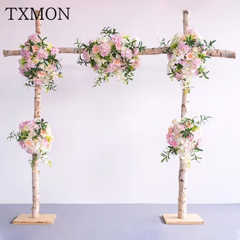 Wedding simulation flower background wall flower wall White birch arch flower arrangement stage T platform cabinet decoration
Wedding simulation flower background wall flower wall White birch arch flower arrangement stage T platform cabinet decoration