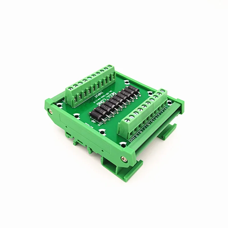DIN rail mountable Diode Protection Terminal Block SR5100 5A/100V Diode Terminal Block.
DIN rail mountable Diode Protection Terminal Block SR5100 5A/100V Diode Terminal Block.