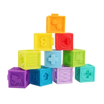 10pcs Building Blocks Soft Grab and Stack Emboss Silicone Learning Toys for Toddler
10pcs Building Blocks Soft Grab and Stack Emboss Silicone Learning Toys for Toddler