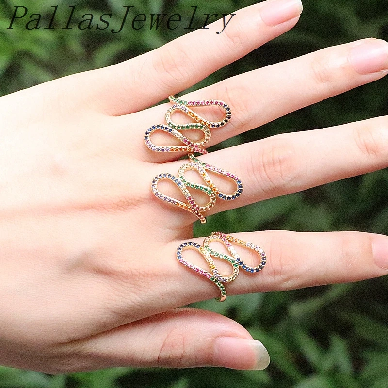 6Pcs Gold filled Rainbow cz snake shape ring wedding engagement finger gorgeous rings
6Pcs Gold filled Rainbow cz snake shape ring wedding engagement finger gorgeous rings