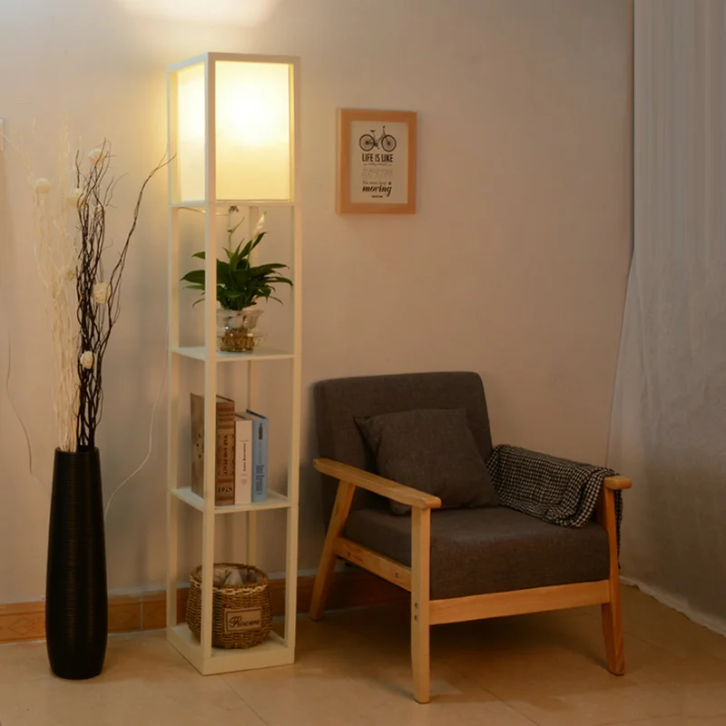 Decorative Wooden Loft Floor Lamp Modern LED Black White Standing Lamp with Table Storage Shelf for Home Living Room Bedrooms
Decorative Wooden Loft Floor Lamp Modern LED Black White Standing Lamp with Table Storage Shelf for Home Living Room Bedrooms