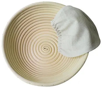 Round Banneton Brotform Bread Dough Proofing Rising Rattan Handmade Basket & Liner
Round Banneton Brotform Bread Dough Proofing Rising Rattan Handmade Basket & Liner