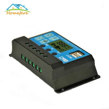 10A Solar Controller Auto Solar Charge Controller WM Controllers LCD Dual USB 5V Output Solar Panel PV Regulator
10A Solar Controller Auto Solar Charge Controller WM Controllers LCD Dual USB 5V Output Solar Panel PV Regulator