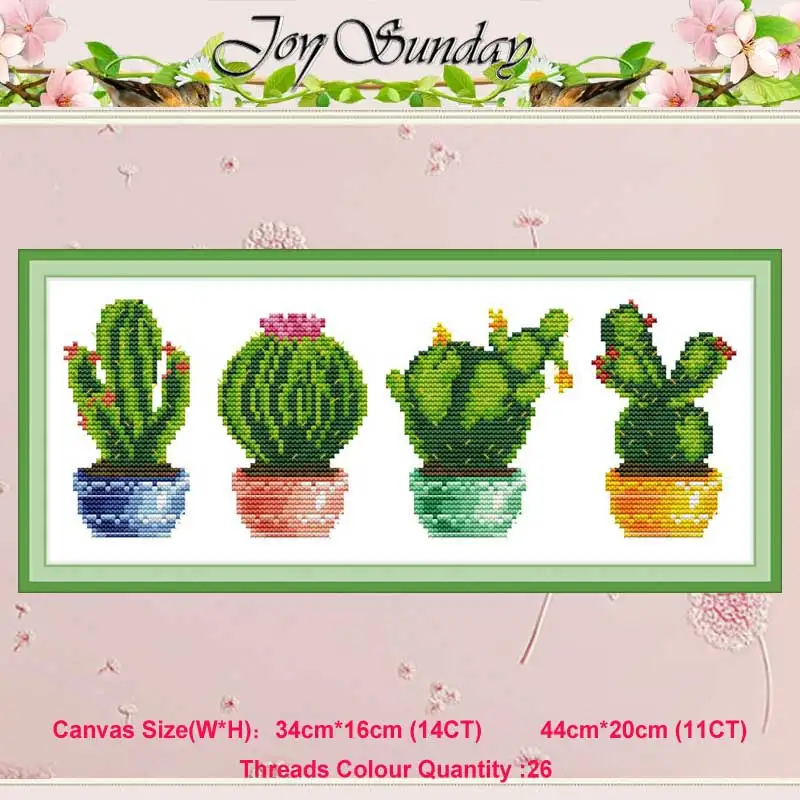 Cactus plant painting counted 11CT 14CT Cross Stitch Set DIY DMC Chinese Cross-stitch Kit Embroidery Needlework home decor
Cactus plant painting counted 11CT 14CT Cross Stitch Set DIY DMC Chinese Cross-stitch Kit Embroidery Needlework home decor