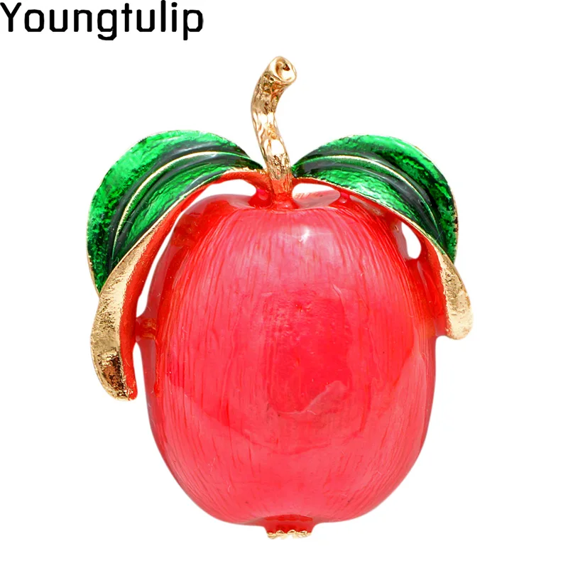 Young Tulip Fresh Red Apple Ladies Brooches Fashionable Decoration Needles Bright Jewelry Pin For Women's Friend Party Gifts
Young Tulip Fresh Red Apple Ladies Brooches Fashionable Decoration Needles Bright Jewelry Pin For Women's Friend Party Gifts