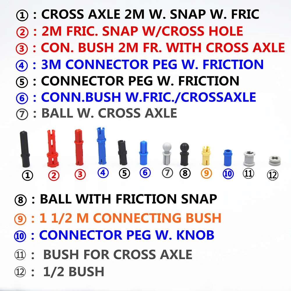 Building Blocks MOC Technic Parts TECHNIC Connectors Pins & Bushs compatible with lego for kids boys toy
Building Blocks MOC Technic Parts TECHNIC Connectors Pins & Bushs compatible with lego for kids boys toy