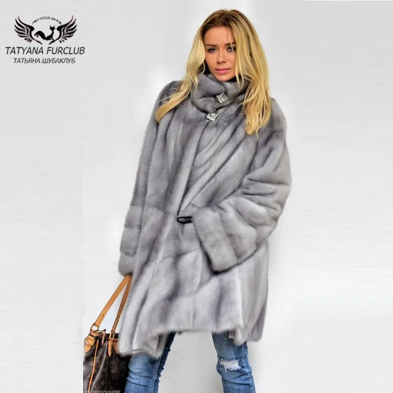 Tatyana Furclub Real Fur Mink Coat With Gray 90 Cm Long Mink Fur Coats Luxury Genuine Leather Fashion Fur Outwear Russia Fashion
Tatyana Furclub Real Fur Mink Coat With Gray 90 Cm Long Mink Fur Coats Luxury Genuine Leather Fashion Fur Outwear Russia Fashion