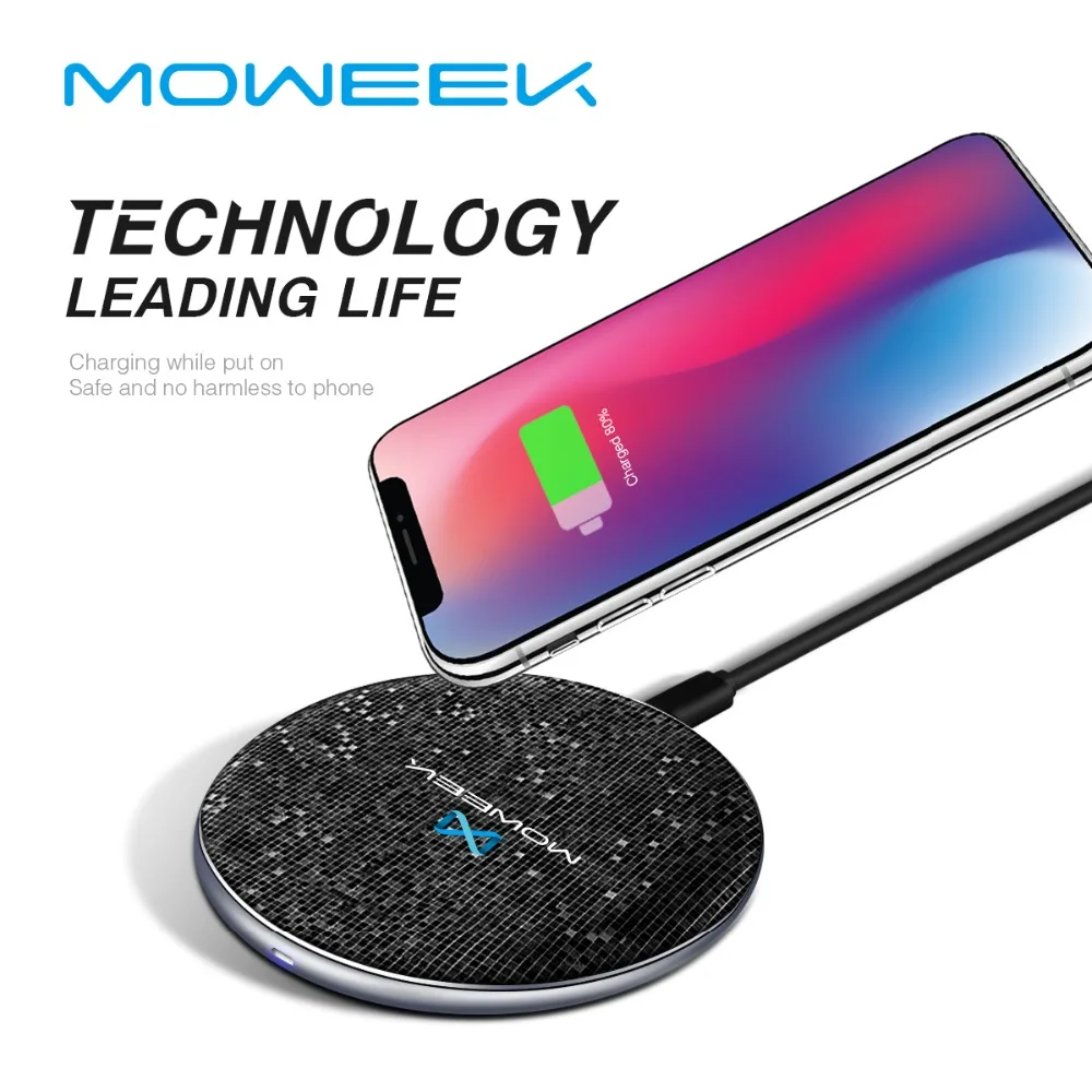 Moweek QI Wireless Charger Desktop Wireless Fast Charging For iPhone X 8 plus for xiaomi for Samsung quick charge 3.0
Moweek QI Wireless Charger Desktop Wireless Fast Charging For iPhone X 8 plus for xiaomi for Samsung quick charge 3.0