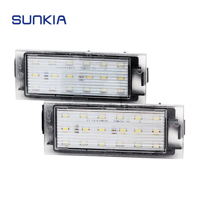 SUNKIA 2Pcs/set Error Free LED License Number Plate Light for Renault Clio/Twingo/Megane/Laguna/Vel Satis/Master/Flence
SUNKIA 2Pcs/set Error Free LED License Number Plate Light for Renault Clio/Twingo/Megane/Laguna/Vel Satis/Master/Flence