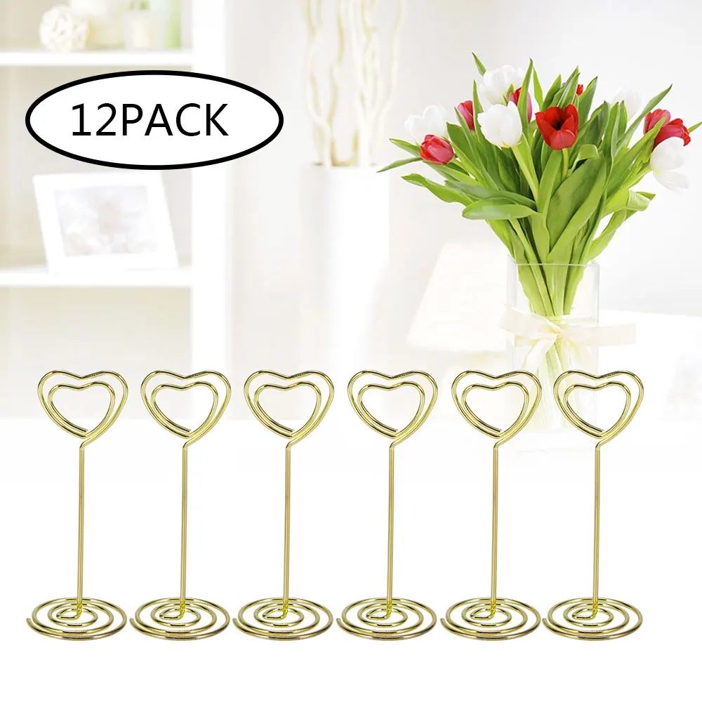 12pcs Rose Gold Heart Shape Photo Holder Stands Table Number Holders Place Card Paper Menu Clips For Wedding Party Decoration
12pcs Rose Gold Heart Shape Photo Holder Stands Table Number Holders Place Card Paper Menu Clips For Wedding Party Decoration