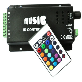 NEW Music LED IR Remote Controller RGB Sound Sensitive Music Color Changer Indoor Accent Lighting LED Strip Light RGB Spotlight
NEW Music LED IR Remote Controller RGB Sound Sensitive Music Color Changer Indoor Accent Lighting LED Strip Light RGB Spotlight