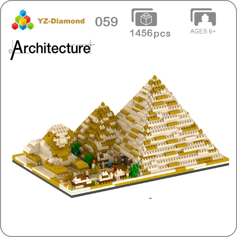 YZ 059 World Famous Architecture Pyramids Egypt Gold Tower 3D Model Mini Diamond Building Blocks Bricks Assembly Toy Gift
YZ 059 World Famous Architecture Pyramids Egypt Gold Tower 3D Model Mini Diamond Building Blocks Bricks Assembly Toy Gift