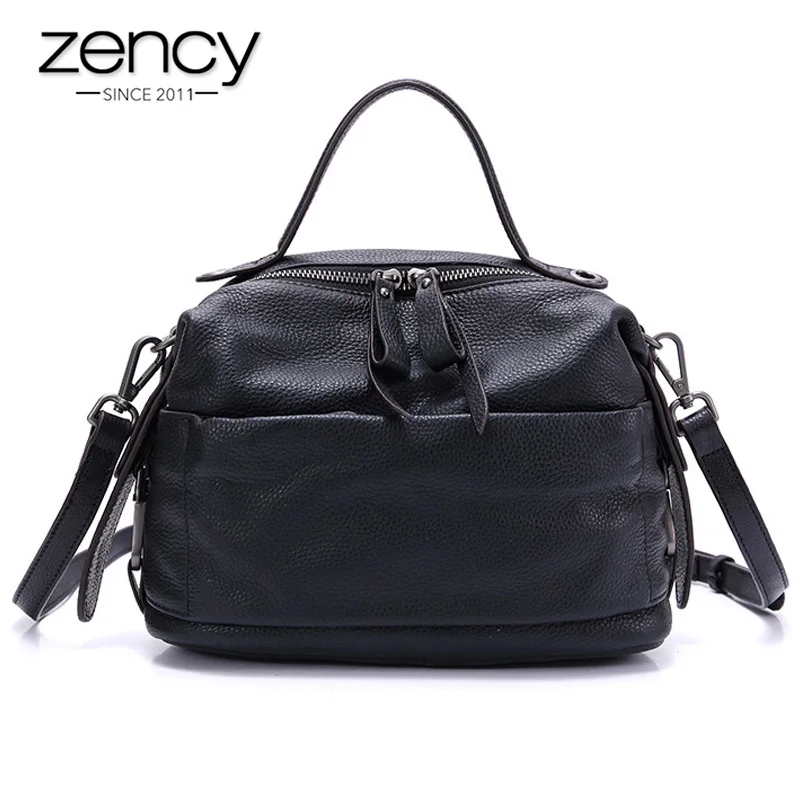 Zency New Model Fashion Women Handbag 100% Genuine Leather Elegant Black Tote Purse Female Crossbody Messenger Bag Shoulder Bags
Zency New Model Fashion Women Handbag 100% Genuine Leather Elegant Black Tote Purse Female Crossbody Messenger Bag Shoulder Bags