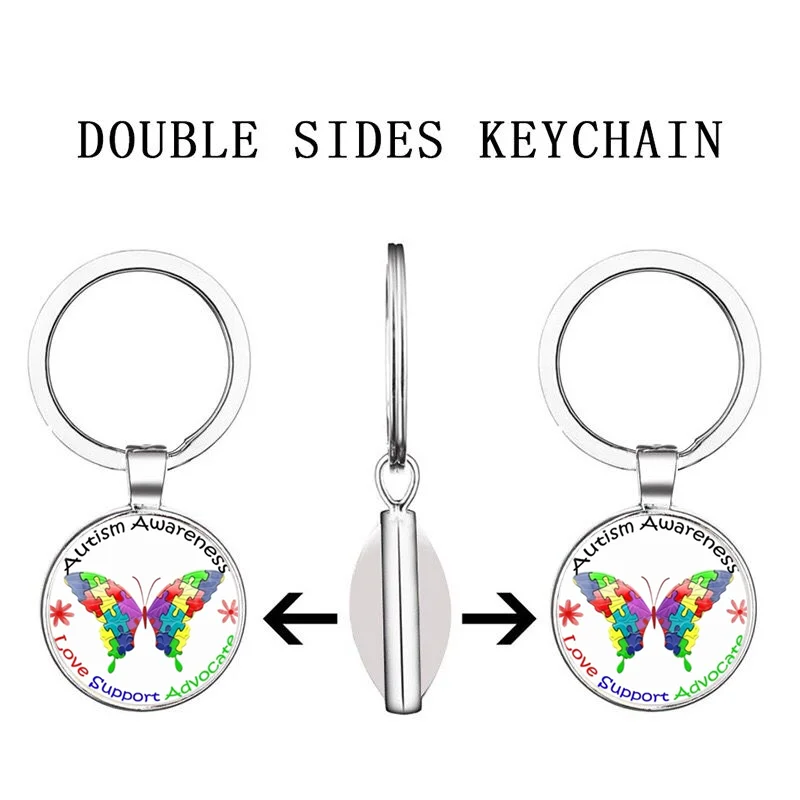 keychain Autism Awareness Butterfly Photo Tibet Silver Cabochon Glass Pendant key rings
keychain Autism Awareness Butterfly Photo Tibet Silver Cabochon Glass Pendant key rings