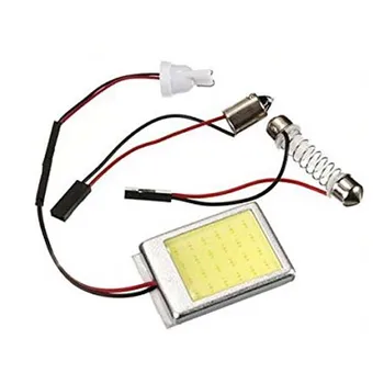 2 X T10 Panel 24 SMD COB LED Car Reading Bulb / Ceiling Lamp White + T10 / BA9S / Dome Festoon Adapters
2 X T10 Panel 24 SMD COB LED Car Reading Bulb / Ceiling Lamp White + T10 / BA9S / Dome Festoon Adapters