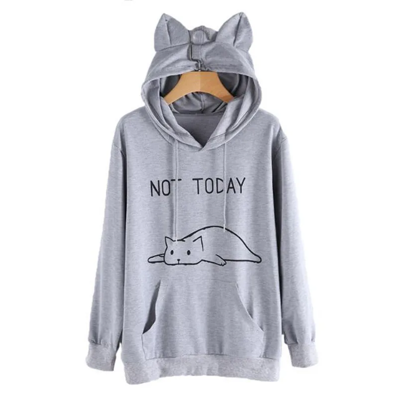 Fashion Cat Ear Hooded Sweatshirts Tops Womens Casual Hooded Hoodie Cat Printed Long Sleeve Hoodies Pullovers
Fashion Cat Ear Hooded Sweatshirts Tops Womens Casual Hooded Hoodie Cat Printed Long Sleeve Hoodies Pullovers