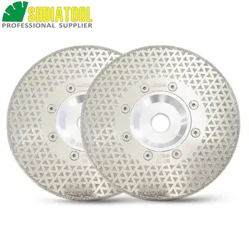 SHDIATOOL 2pcs 7"/180mm electroplated diamond cutting and grinding discs for granite & marble with 22.23mm flange
SHDIATOOL 2pcs 7"/180mm electroplated diamond cutting and grinding discs for granite & marble with 22.23mm flange