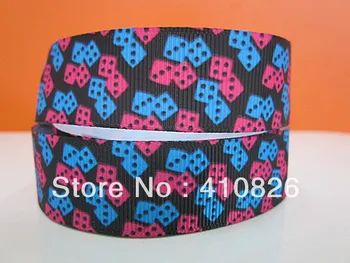 Q&N ribbon wholesale/OEM 7/8inch 22mm dice printed grosgrain ribbon 50yds/roll free shipping
Q&N ribbon wholesale/OEM 7/8inch 22mm dice printed grosgrain ribbon 50yds/roll free shipping
