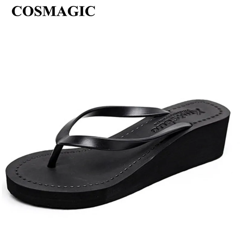COSMAGIC Fashion Solid Flip Flops Wedge Slipper 2019 New Women Summer Beach Platform Handmade Med Heel Slide
COSMAGIC Fashion Solid Flip Flops Wedge Slipper 2019 New Women Summer Beach Platform Handmade Med Heel Slide
