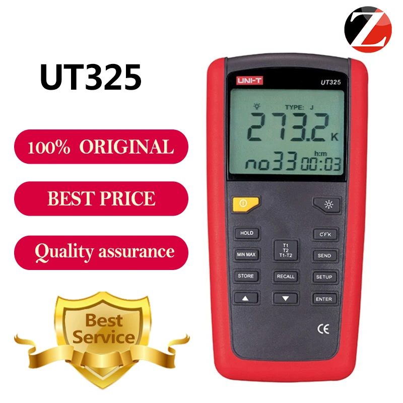 Auto Calibration Thermometer UNI-T UT325 Digital High/Lower Signal Output Temperature Meter Tester USB Interface
Auto Calibration Thermometer UNI-T UT325 Digital High/Lower Signal Output Temperature Meter Tester USB Interface