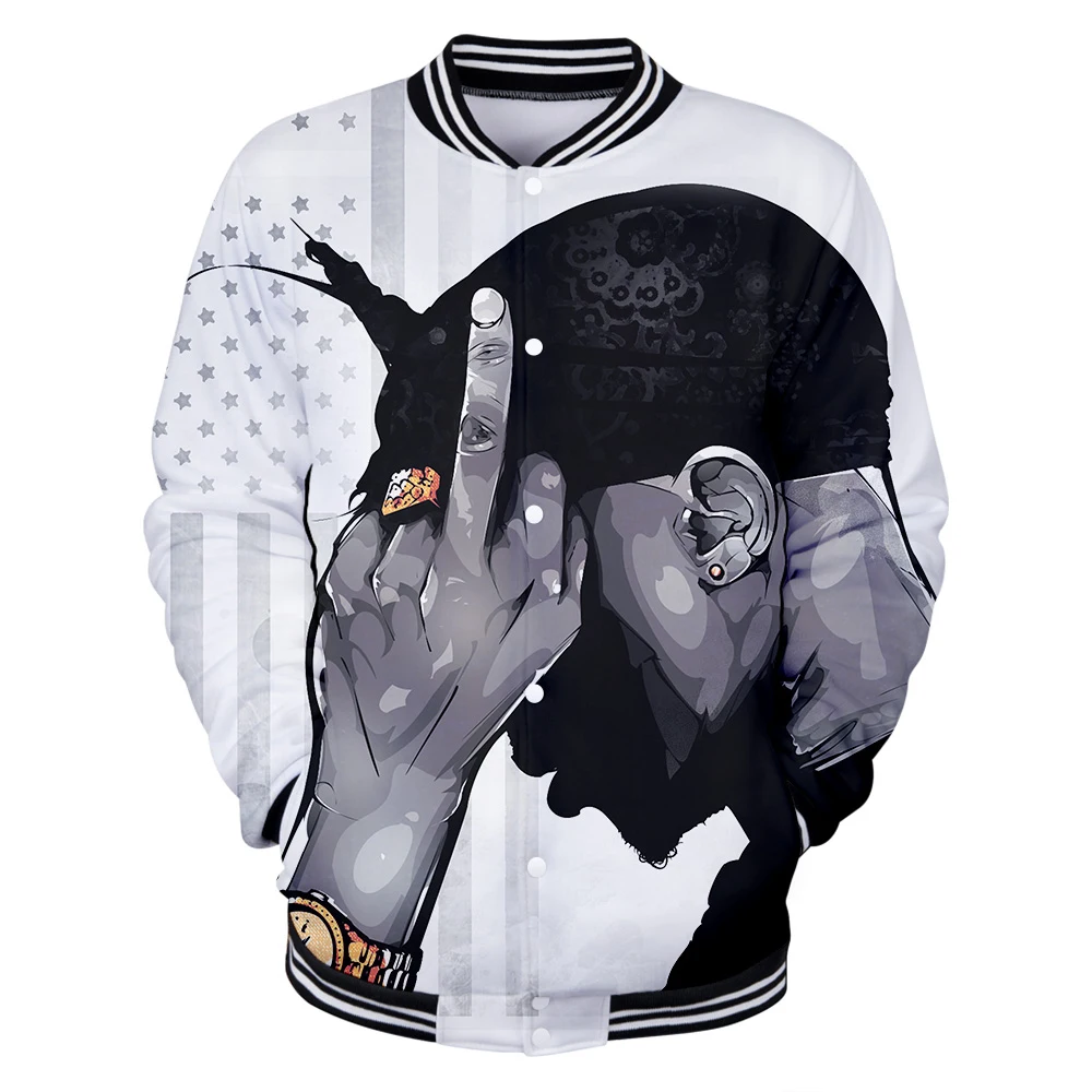 2019 New Rapper 2pac 3D print Baseball uniform Men/Women spring Casual Harajuku Baseball Jackets clothes 4XL
2019 New Rapper 2pac 3D print Baseball uniform Men/Women spring Casual Harajuku Baseball Jackets clothes 4XL
