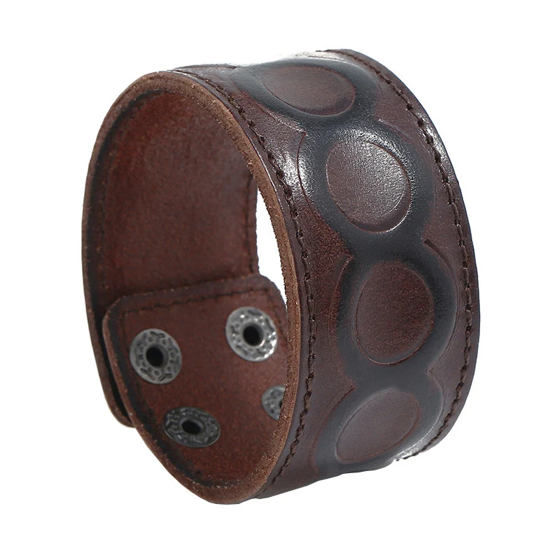 NIUYITID Trendy Genuine Leather Bracelet Men Vintage Punk Cuff Bracelet Jewelry 2018 New pulseras para hombre
NIUYITID Trendy Genuine Leather Bracelet Men Vintage Punk Cuff Bracelet Jewelry 2018 New pulseras para hombre