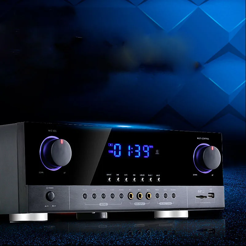 Kaolanhon 800W 220V 2.0 high power home audio amplifier Bluetooth amplifier professional stage KTV audio amplifier G5-AK390
Kaolanhon 800W 220V 2.0 high power home audio amplifier Bluetooth amplifier professional stage KTV audio amplifier G5-AK390